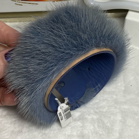 Salvatore Ferragamo Mink & Leather Bracelet - Picture 2 of 6